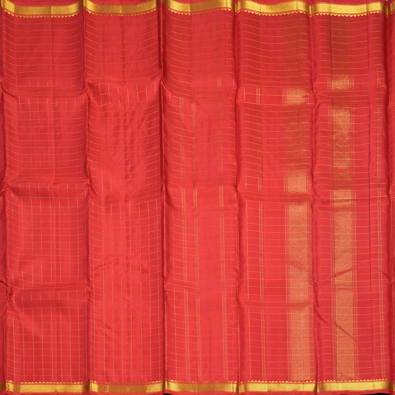 Hayagrivas Handloom Red Kanjivaram Silk Saree KBF436F2-1