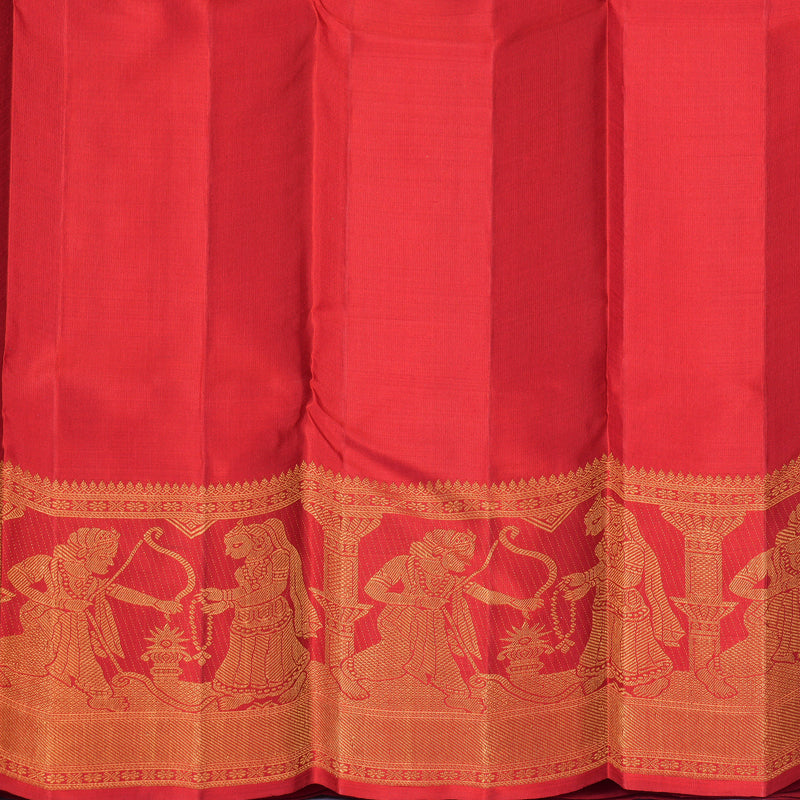 Hayagrivas Handloom Red Kanjivaram Silk Saree KBF438F3-1