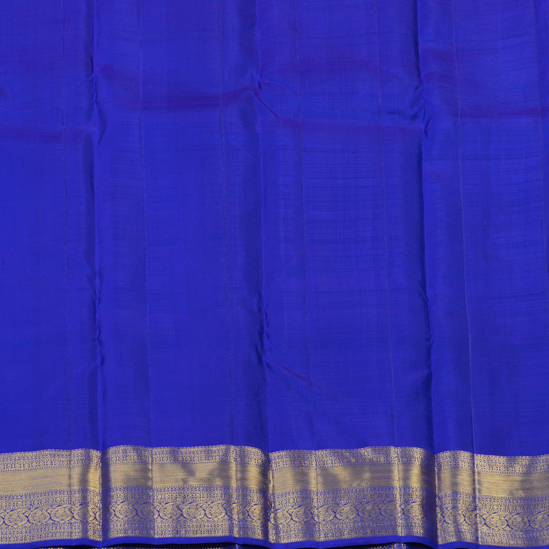 Hayagrivas Handloom Mayilkazhuthu Kanjivaram Silk Saree with MS Blue Border KBF43D10-1