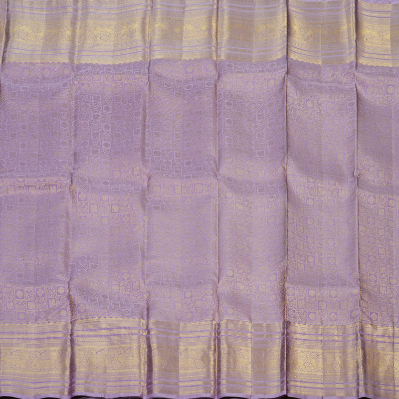 Hayagrivas Handloom Lilac Kanjivaram Silk Saree KBF43D13-1