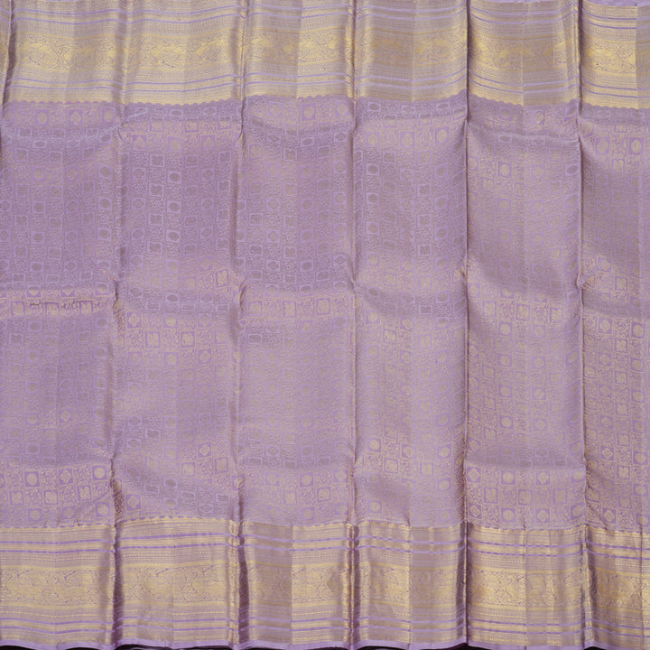 Hayagrivas Handloom Lilac Kanjivaram Silk Saree KBF43D13-1