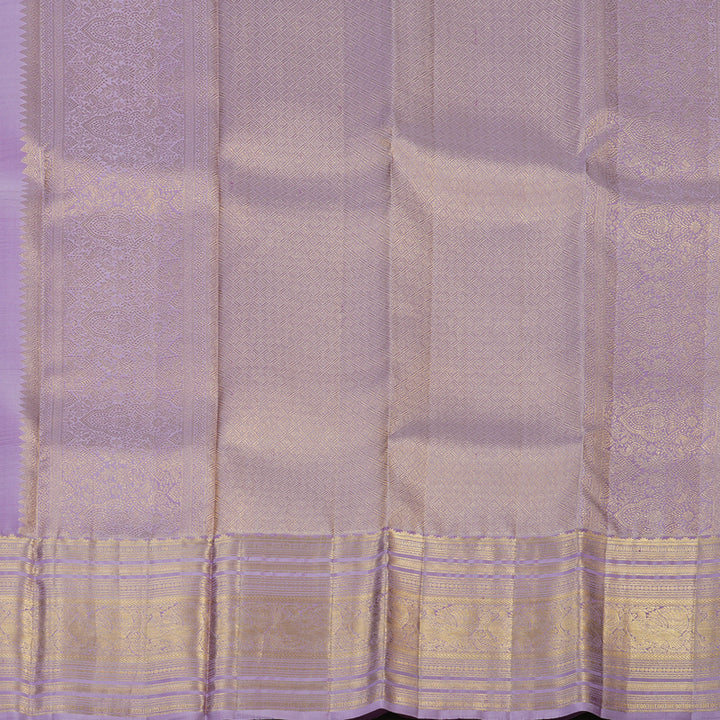 Hayagrivas Handloom Lilac Kanjivaram Silk Saree KBF43D13-1