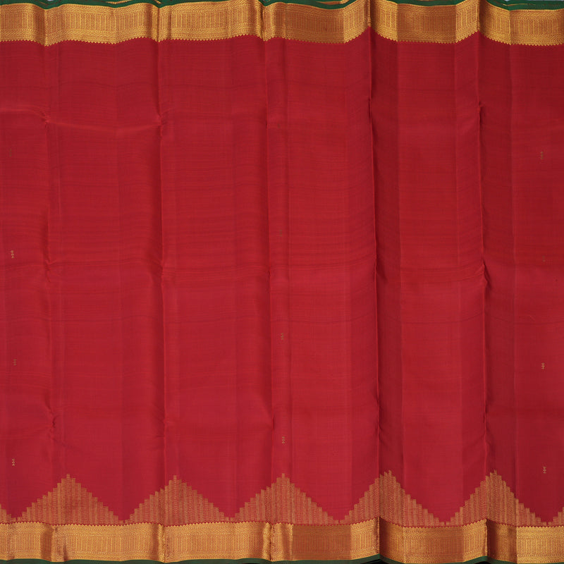 Hayagrivas Handloom Red Kanjivaram Silk Saree KBF43D25-1