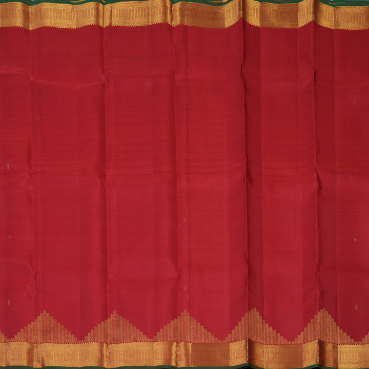 Hayagrivas Handloom Red Kanjivaram Silk Saree KBF43D25-1