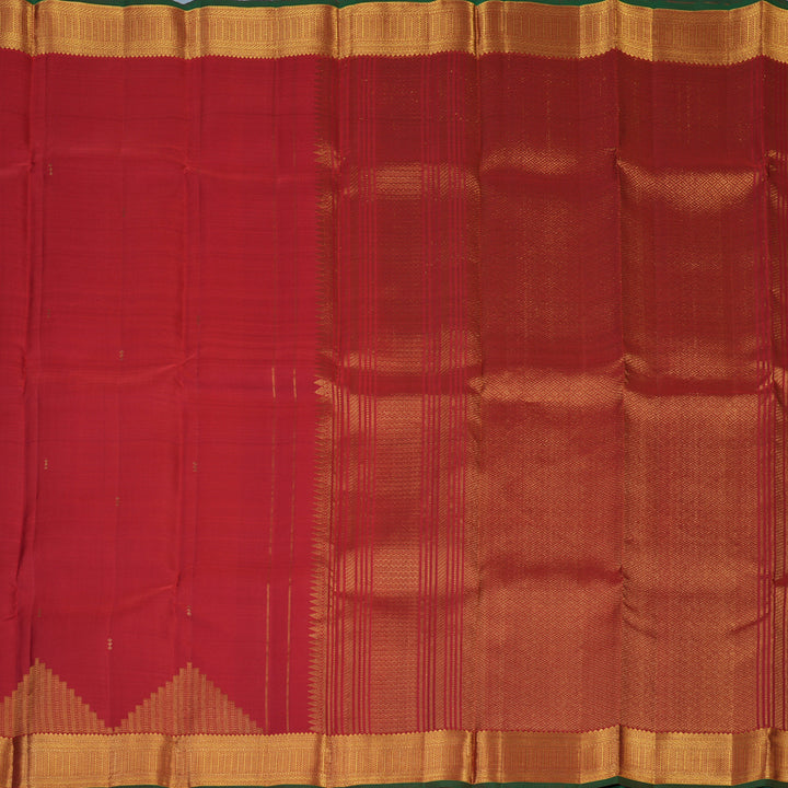 Hayagrivas Handloom Red Kanjivaram Silk Saree KBF43D25-1