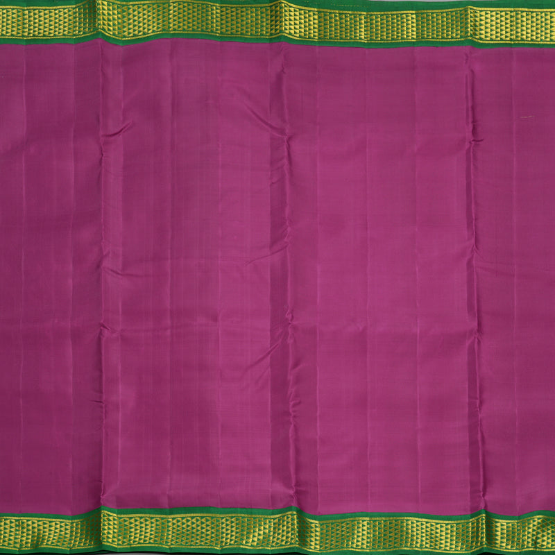 Hayagrivas Handloom Vadamalli Purple Ten Yards Silk Saree KBF442F3-1