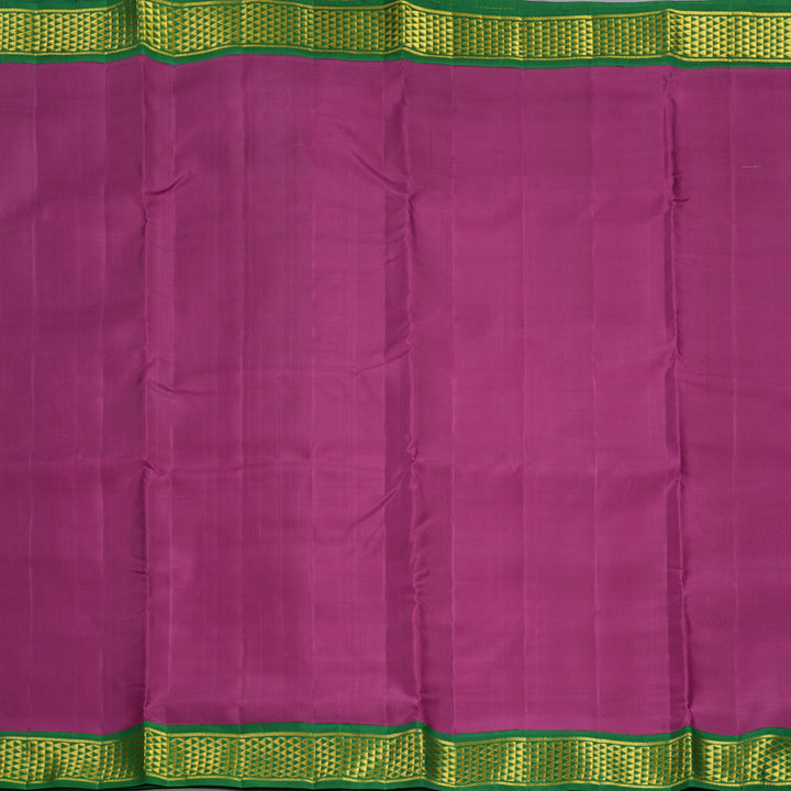 Hayagrivas Handloom Vadamalli Purple Ten Yards Silk Saree KBF442F3-1