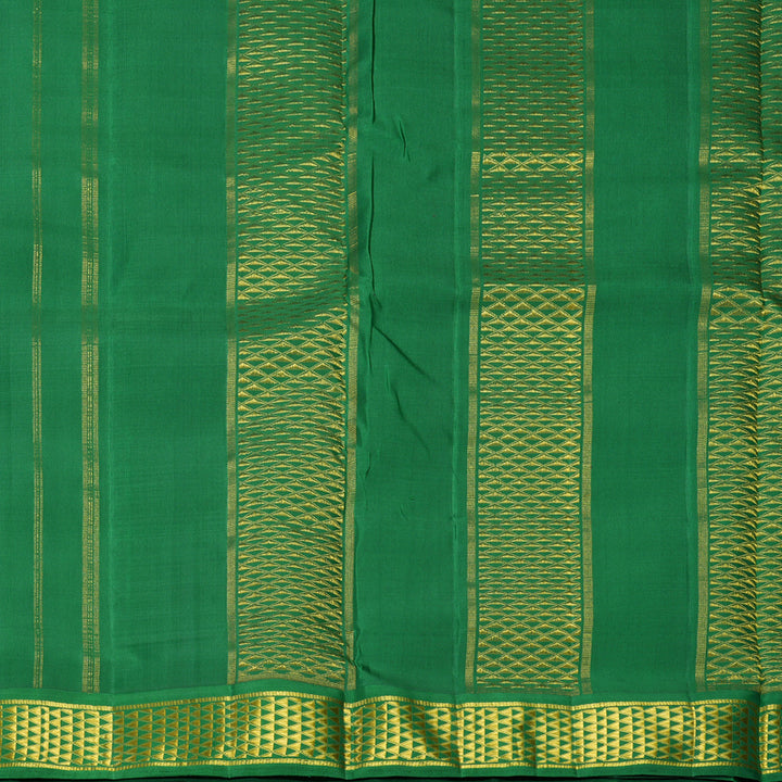 Hayagrivas Handloom Vadamalli Purple Ten Yards Silk Saree KBF442F3-1