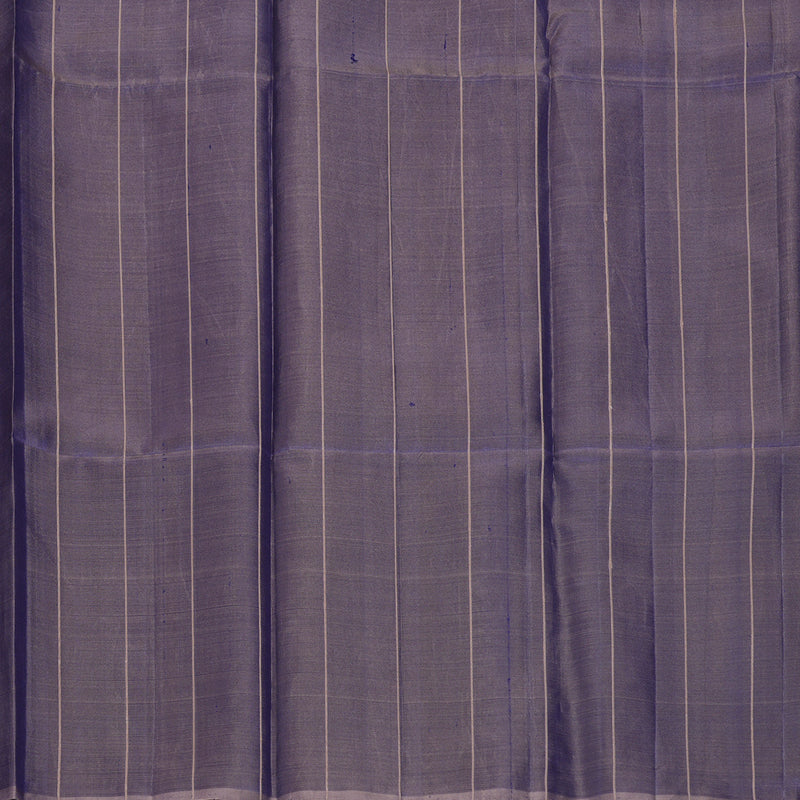 Hayagrivas Handloom Elephant Grey Kanjivaram Silk Saree KBF447F5-9