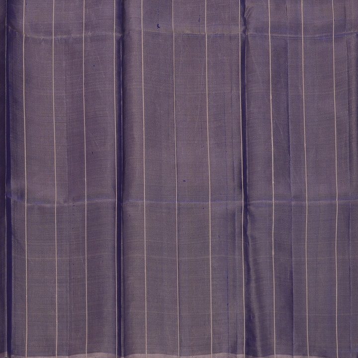 Hayagrivas Handloom Elephant Grey Kanjivaram Silk Saree KBF447F5-9