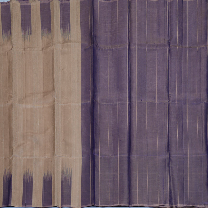 Hayagrivas Handloom Elephant Grey Kanjivaram Silk Saree KBF447F5-9