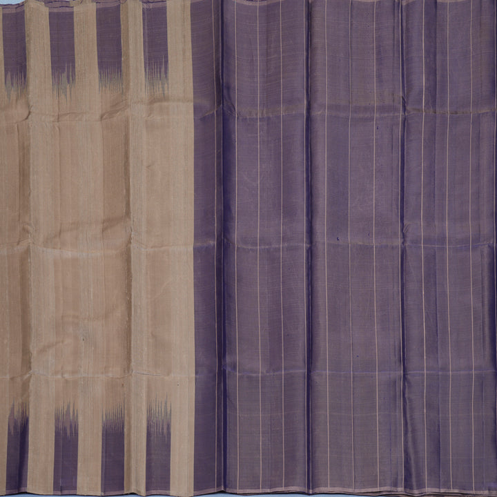 Hayagrivas Handloom Elephant Grey Kanjivaram Silk Saree KBF447F5-9