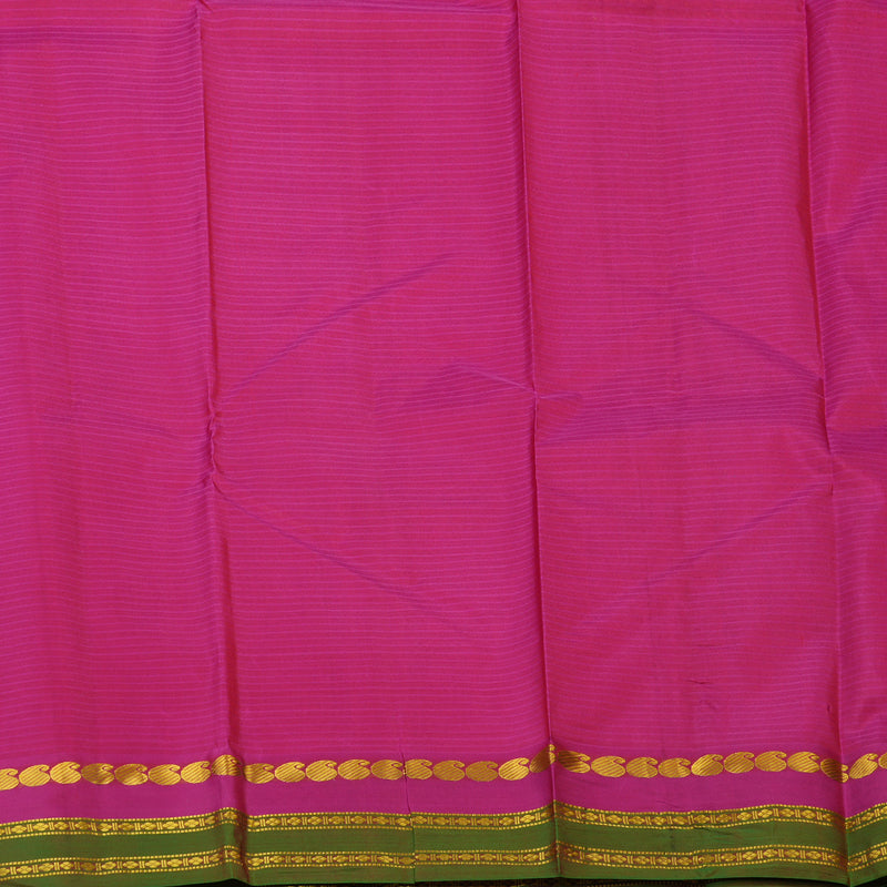 Hayagrivas Handloom Orange Kanjivaram Silk Saree KBF44D1-25