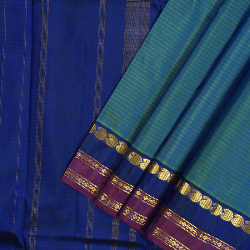 Hayagrivas Handloom Mayilkazhuthu Kanjivaram Silk Saree KBF44D1-3