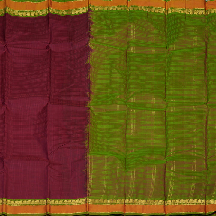 Hayagrivas Handloom Maroon Kanjivaram Silk Saree KBF44D2-1