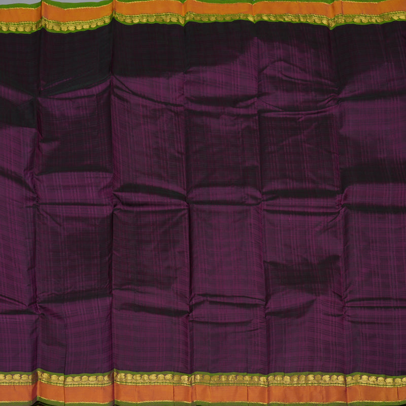 Hayagrivas Handloom Violet Kanjivaram Silk Saree KBF44D2-5
