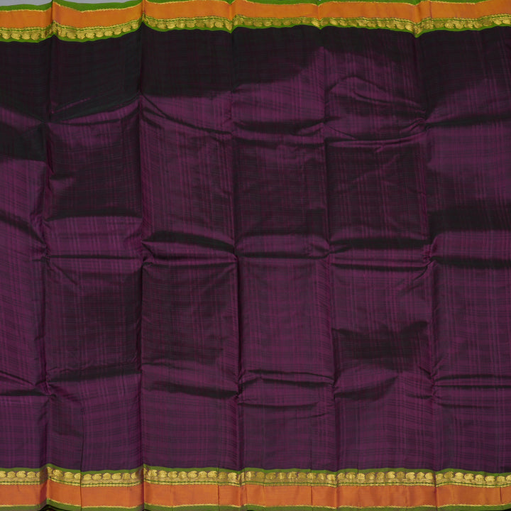 Hayagrivas Handloom Violet Kanjivaram Silk Saree KBF44D2-5