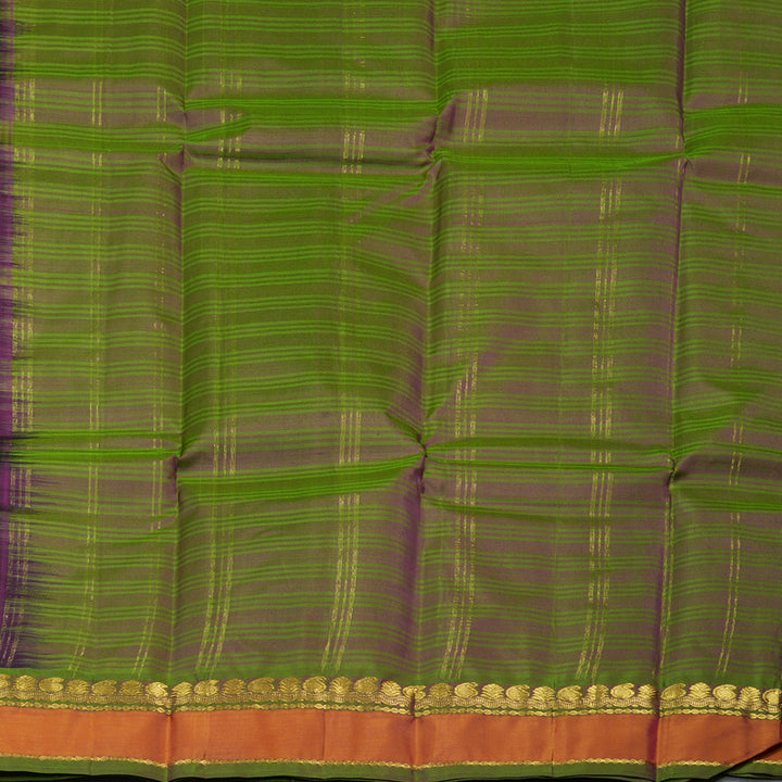 Hayagrivas Handloom Violet Kanjivaram Silk Saree KBF44D2-5