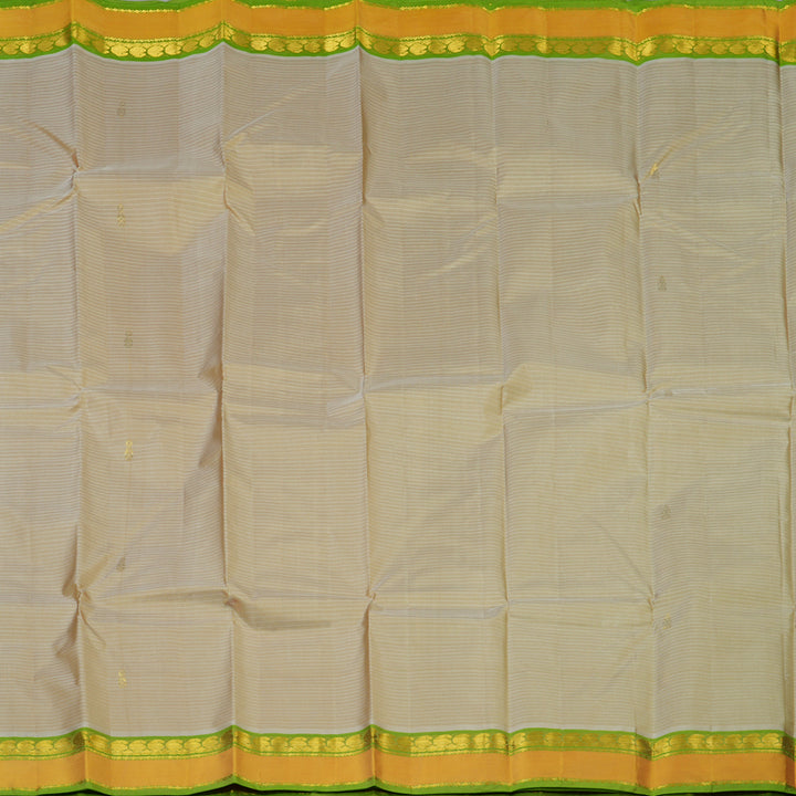 Hayagrivas Handloom Beige Kanjivaram Silk Saree KBF44D3-15