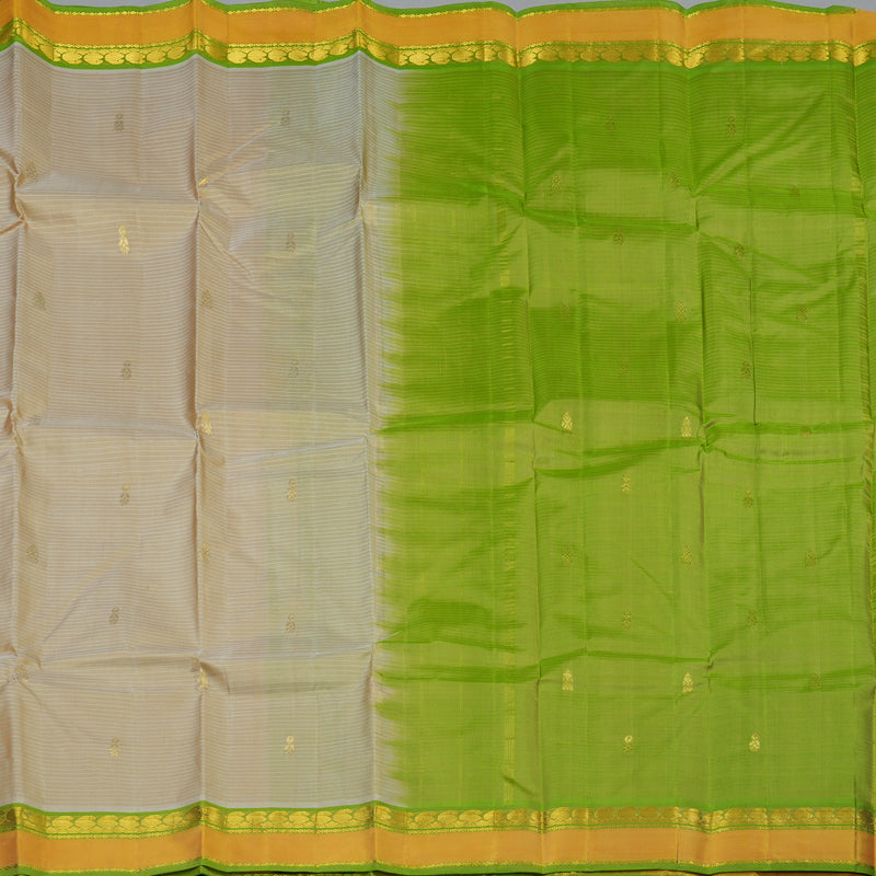 Hayagrivas Handloom Beige Kanjivaram Silk Saree KBF44D3-15