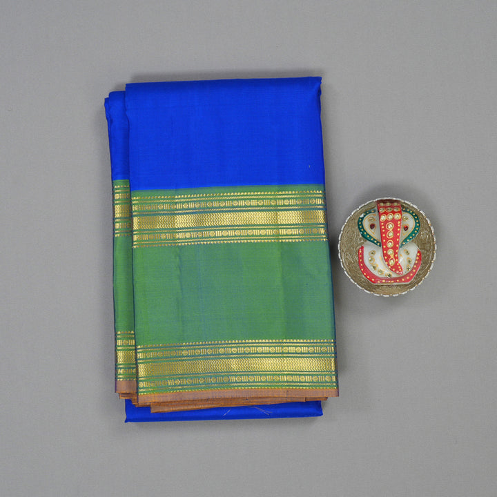 Hayagrivas Handloom MS Blue Kanjivaram Silk Saree KBF44D5-5