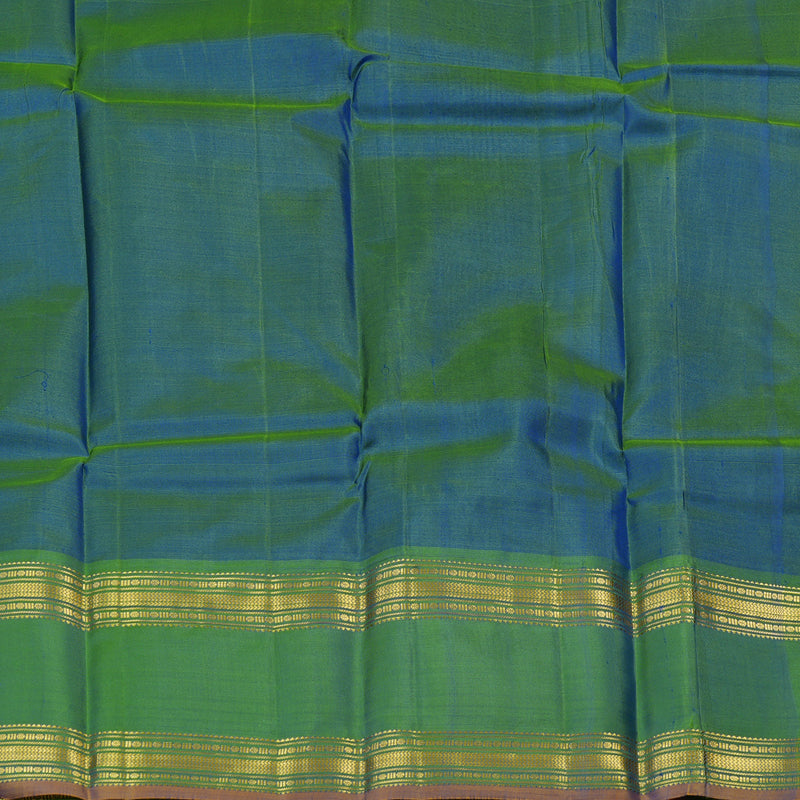 Hayagrivas Handloom MS Blue Kanjivaram Silk Saree KBF44D5-5