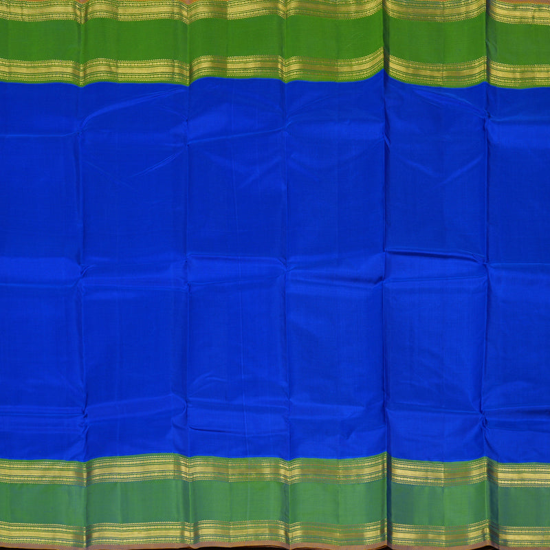 Hayagrivas Handloom MS Blue Kanjivaram Silk Saree KBF44D5-5