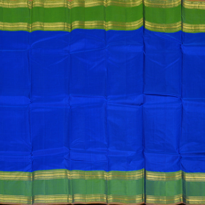 Hayagrivas Handloom MS Blue Kanjivaram Silk Saree KBF44D5-5