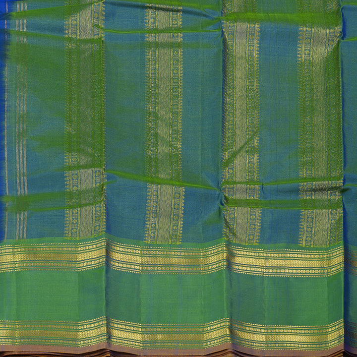 Hayagrivas Handloom MS Blue Kanjivaram Silk Saree KBF44D5-5