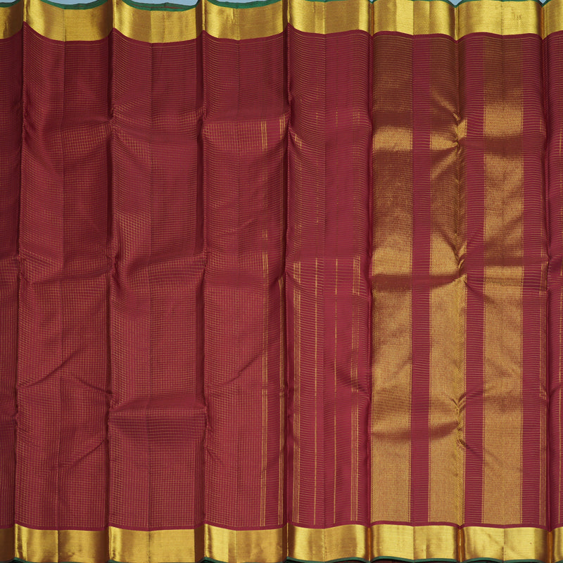 Hayagrivas Handloom Maroon Kanjivaram Silk Saree KBF455F2-1