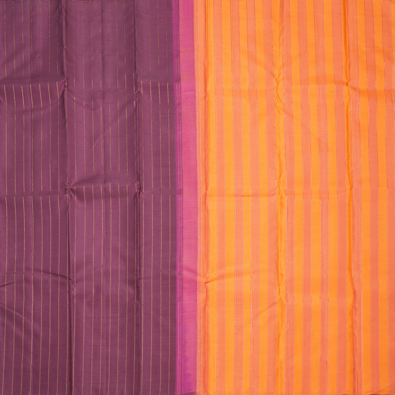 Hayagrivas Handloom Burgundy Kanjivaram Silk Saree KBF455F31-2