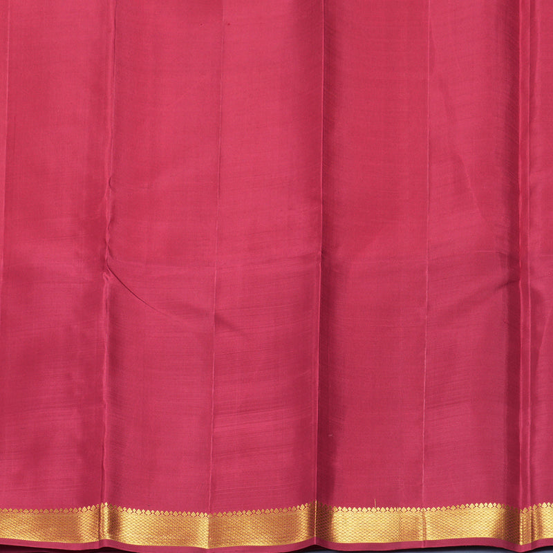 Hayagrivas Handloom Yellow Kanjivaram Silk Saree with Maroon Border KBF455F52-1