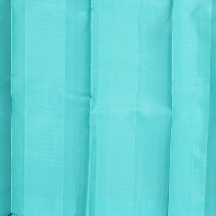 Hayagrivas Handloom Pista Green Checks Kanjivaram Silk Saree with Sky Blue Border KBF455F53-1