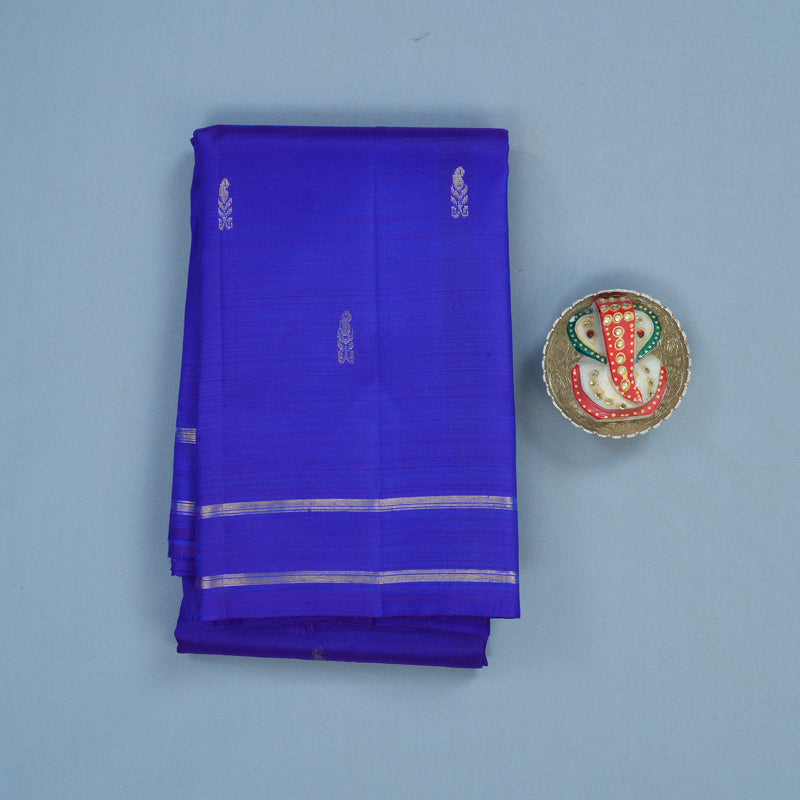 Hayagrivas Handloom MS Blue Kanjivaram Silk Saree KBF45D2-1