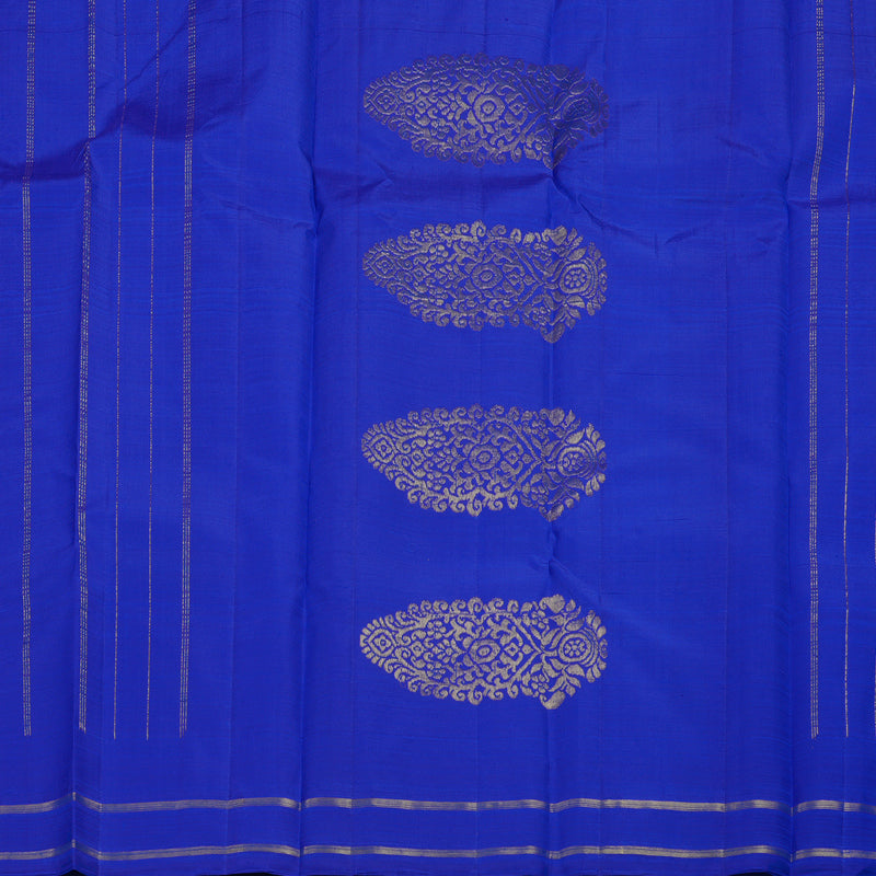 Hayagrivas Handloom MS Blue Kanjivaram Silk Saree KBF45D2-1