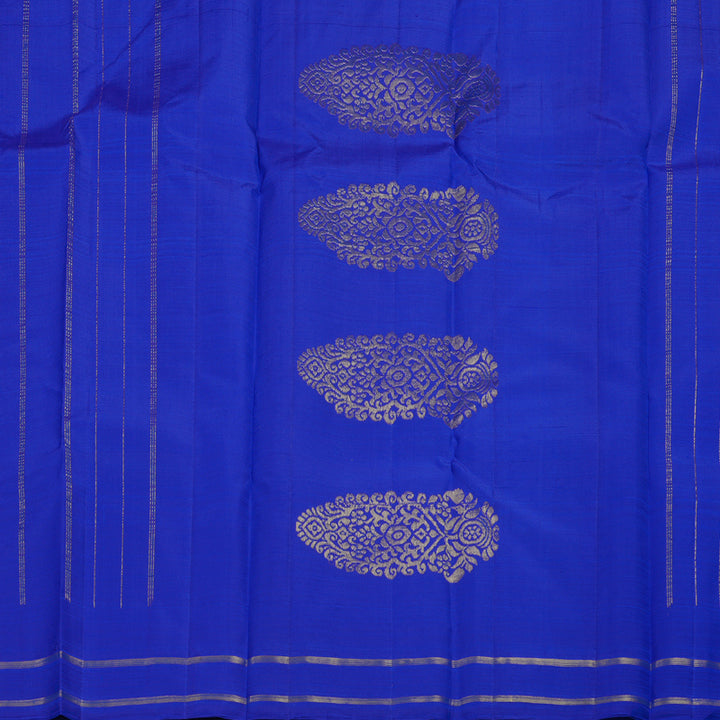 Hayagrivas Handloom MS Blue Kanjivaram Silk Saree KBF45D2-1