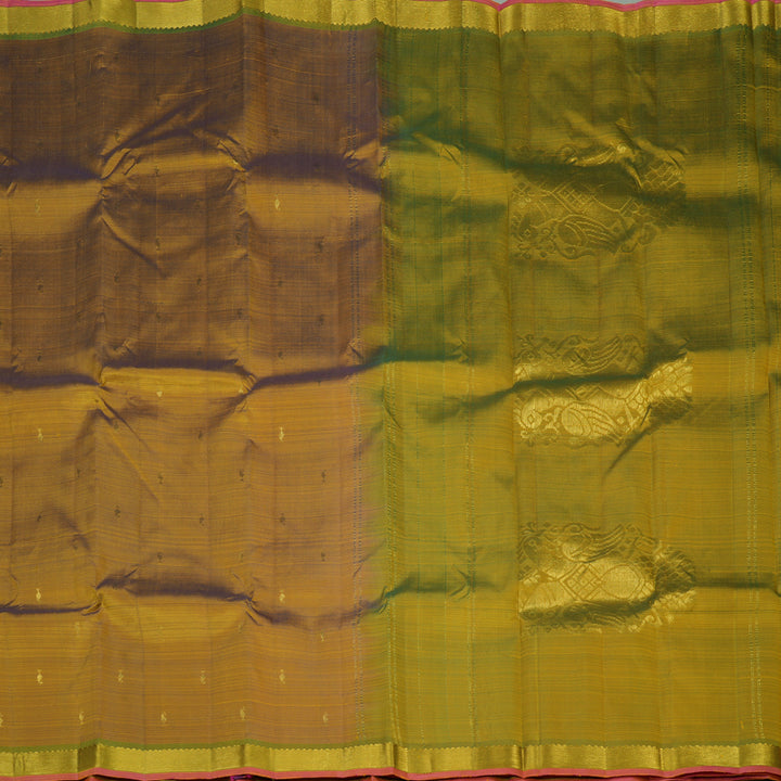 Hayagrivas Handloom Metallic Gold Kanjivaram Silk Saree KBF45D3-2