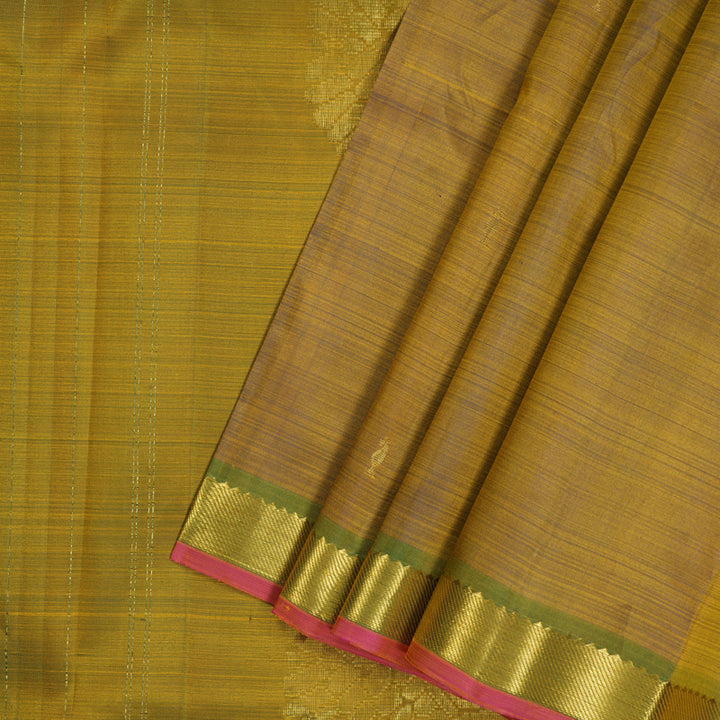 Hayagrivas Handloom Metallic Gold Kanjivaram Silk Saree KBF45D3-2