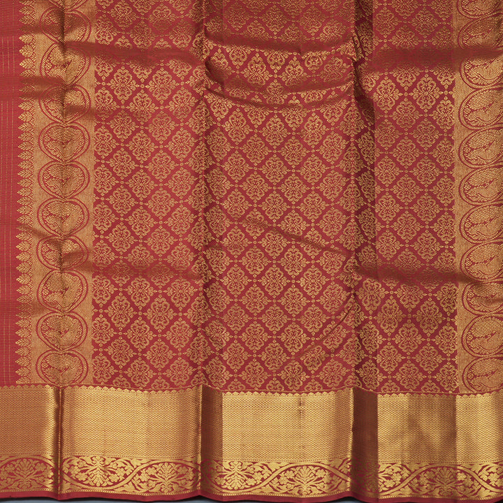 Hayagrivas Handloom Maroon Kanjivaram Silk Saree KBF462F3-3
