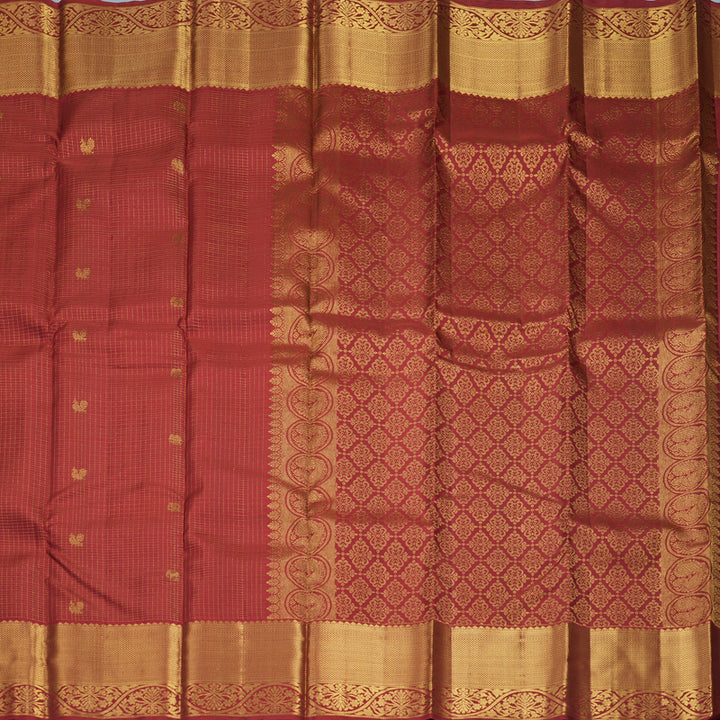 Hayagrivas Handloom Maroon Kanjivaram Silk Saree KBF462F3-3