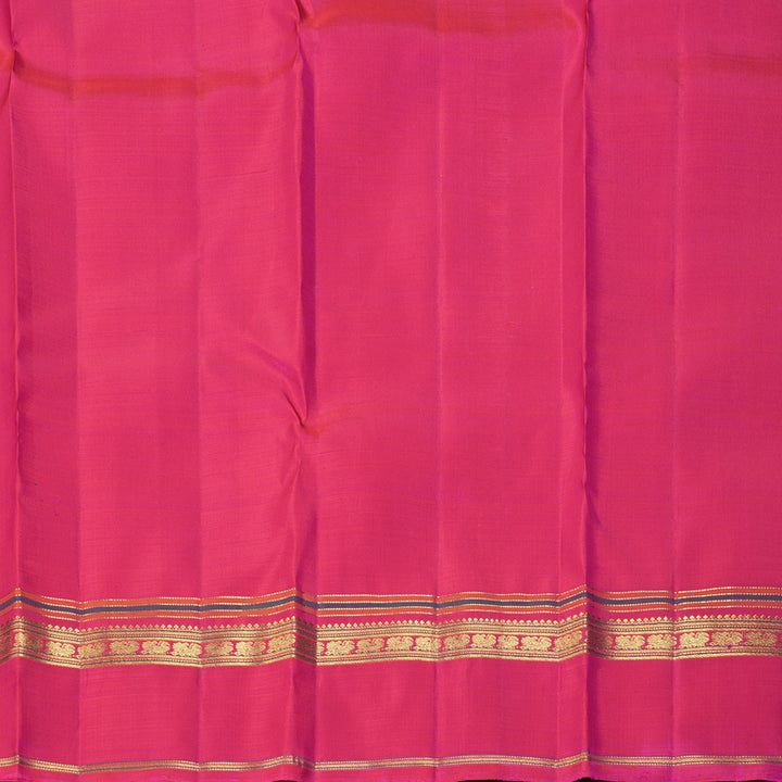 Hayagrivas Handloom Rani Pink Kanjivaram Silk Saree KBF463F1-1