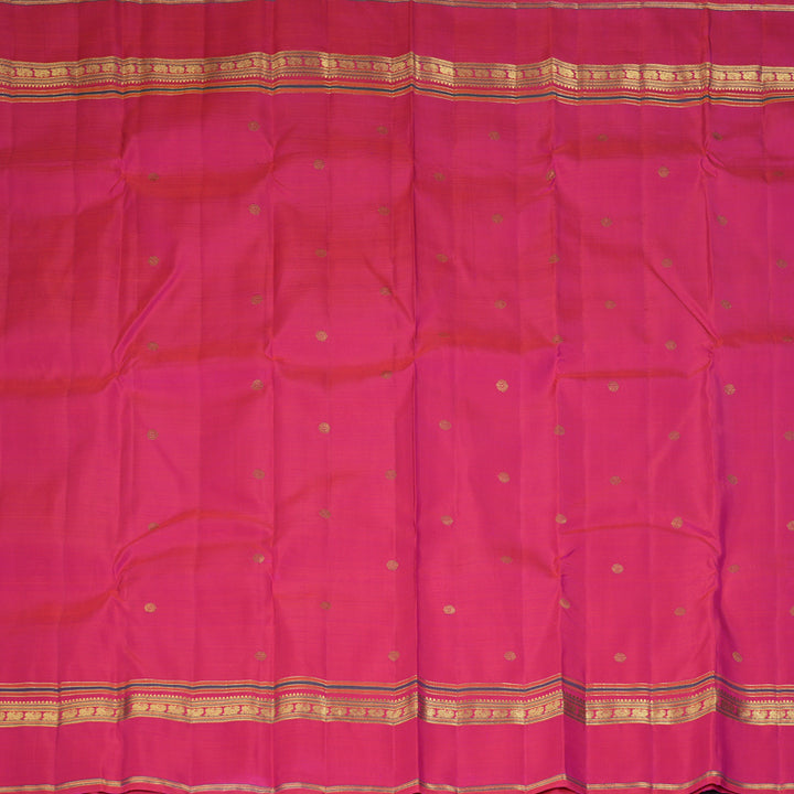 Hayagrivas Handloom Rani Pink Kanjivaram Silk Saree KBF463F1-1