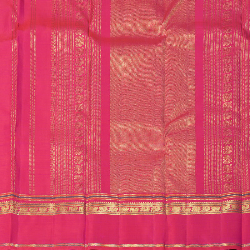 Hayagrivas Handloom Rani Pink Kanjivaram Silk Saree KBF463F1-1