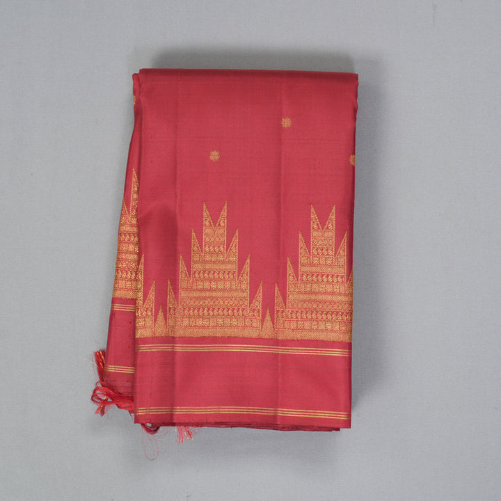 Hayagrivas Handloom Maroon Kanjivaram Silk Saree KBF463F2-1