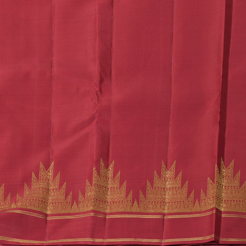 Hayagrivas Handloom Maroon Kanjivaram Silk Saree KBF463F2-1