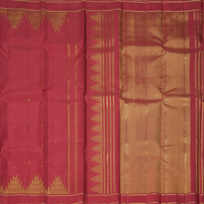 Hayagrivas Handloom Maroon Kanjivaram Silk Saree KBF463F2-1