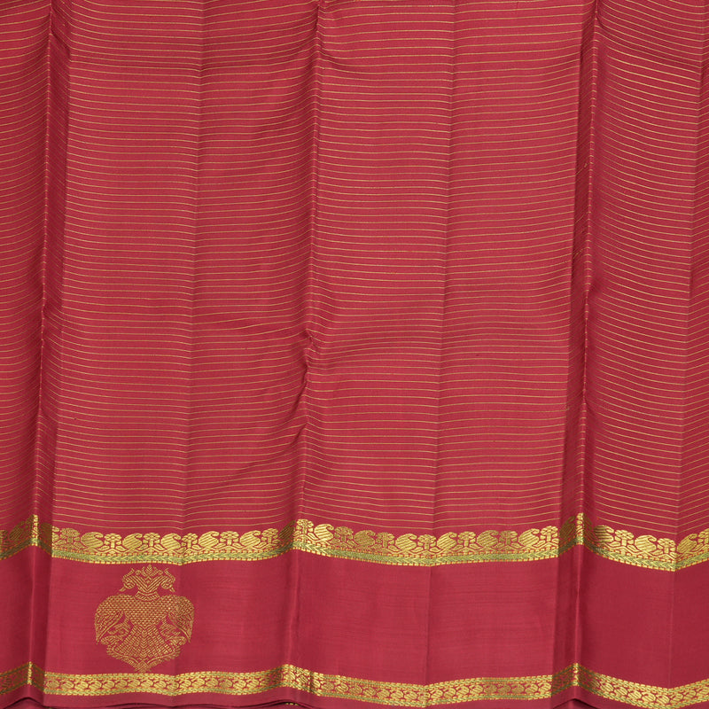 Hayagrivas Handloom Maroon Kanjivaram Silk Saree KBF463F4-1