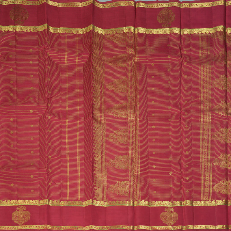 Hayagrivas Handloom Maroon Kanjivaram Silk Saree KBF463F4-1