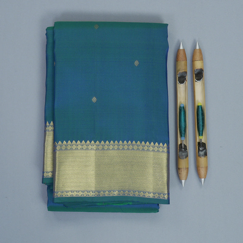 Hayagrivas Handloom Mayilkazhuthu Kanjivaram Silk Saree KBF472F1-7