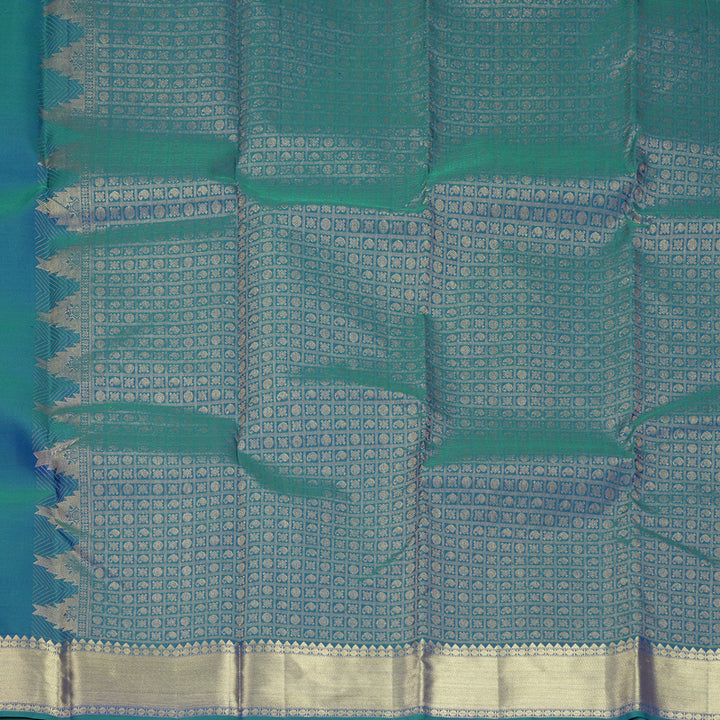 Hayagrivas Handloom Mayilkazhuthu Kanjivaram Silk Saree KBF472F1-7